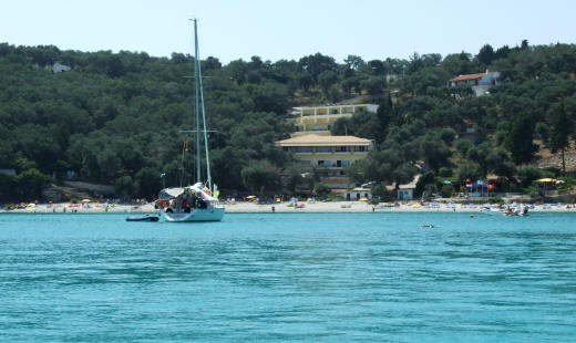 Harami Beach coastline in Paxos Guide