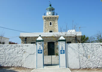 Historic lighthouse at Paxos Guide headland